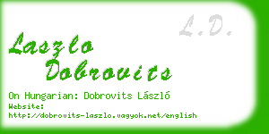 laszlo dobrovits business card